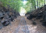 Lower end of the line looking out the back